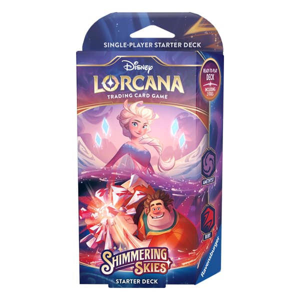 Disney Lorcana - Starter Deck Ametista Rubino - Cieli Scintillanti - Shimmering Skies - Inglese