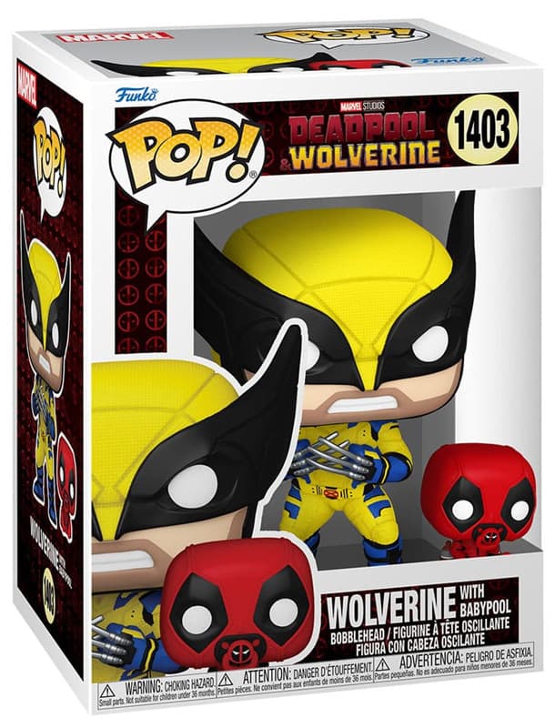 Deadpool e Wolverine - Wolverine with Babypool - Funko POP! #1403