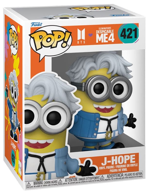 Illumination's Despicable Me 4 - Cattivissimo Me 4 - J-Hope - Minions x BTS - Funko POP! #421