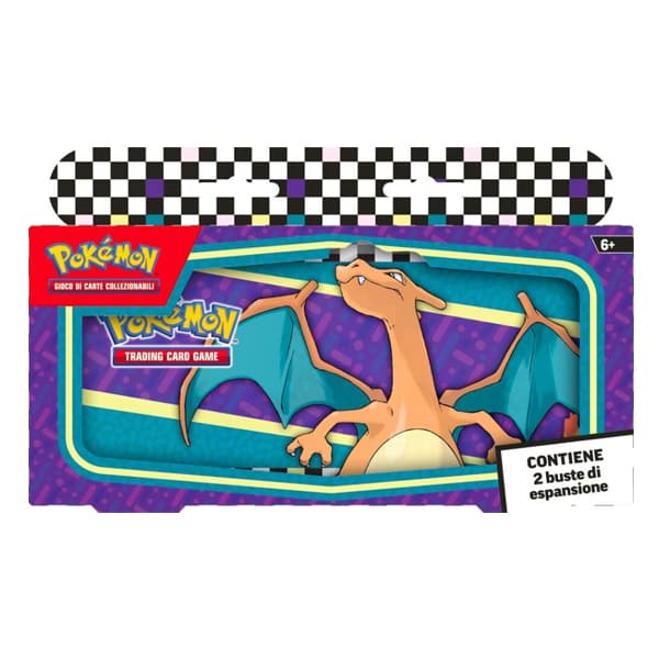 Pokémon Back to School Ritorno a Scuola Tin Astuccio Porta Penne 2024 Charizard - Italiano