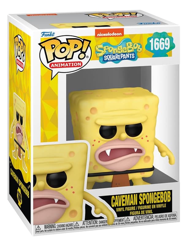 Spongebob Squarepants - 25th Anniversary - Caveman Spongebob - Funko POP! #1669 - Animation