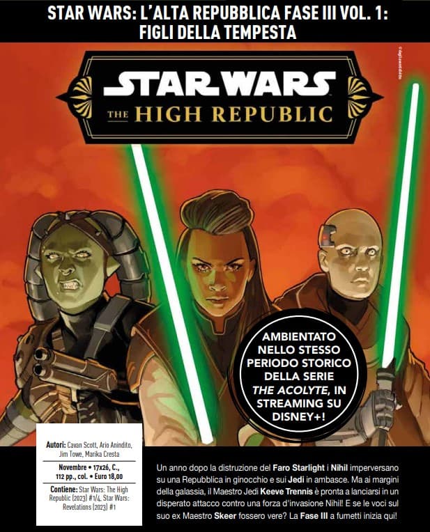 Star Wars - L'Alta Repubblica - Fase III Vol. 1 - Figli della Tempesta - Panini Comics - Italiano