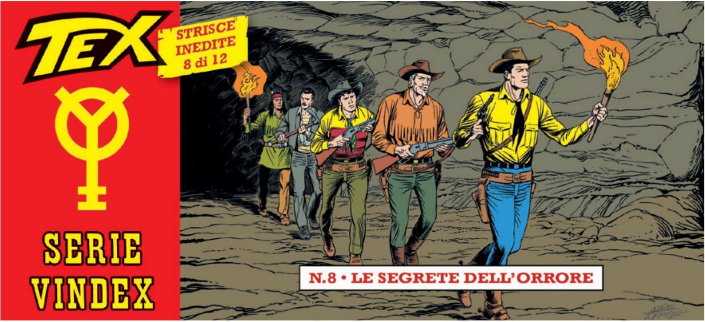 Le Strisce di Tex - Serie Vindex 8 - Le Segrete dell'Orrore - Sergio Bonelli Editore - Italiano