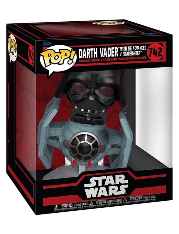 Star Wars Dark Side - Darth Vader with Tie Advanced Starfighter - Funko POP! #742 - Rides - Deluxe