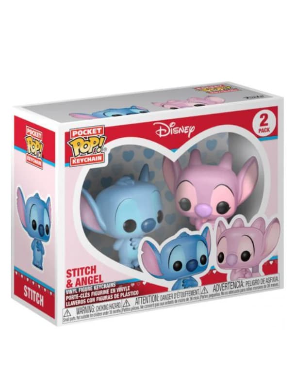 Disney - Stitch e Angel 2 Pack - Keychain Funko POP!