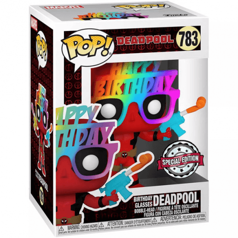 Deadpool Funko POP! Marvel Vinyl Figure 30th Birthday Glasses Deadpool 9 cm #783 - Marvel