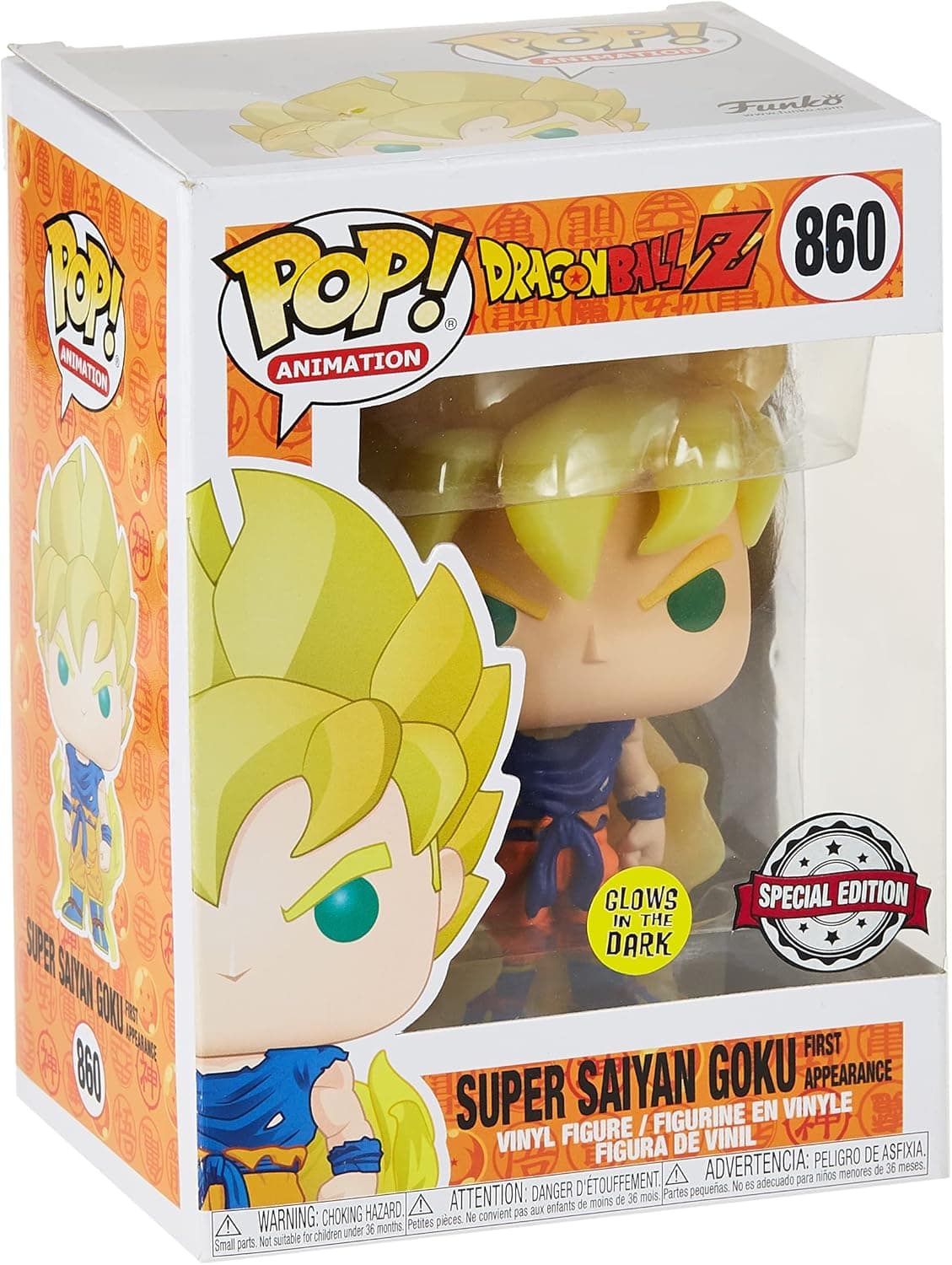 Dragon Ball Z Funko POP! Animation Vinyl Figure SS Goku (GW) 9 cm #860 - Animation