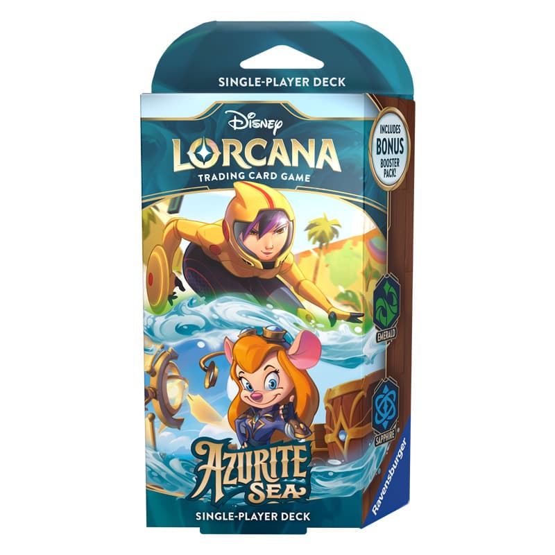 Disney Lorcana - Starter Deck Smeraldo Zaffiro - Mare di Azzurrite - Azurite Sea - Inglese