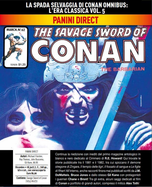 La Spada Selvaggia di Conan - L'Era Classica Vol. 5 - Conan Omnibus - Panini Comics - Italiano