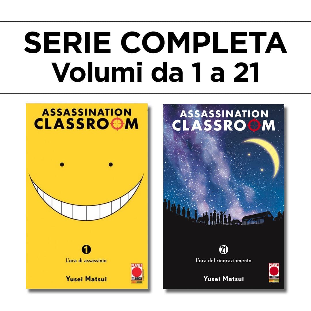 Assassination Classroom 1/21 - Ristampa - Serie Completa - Panini Comics - Italiano