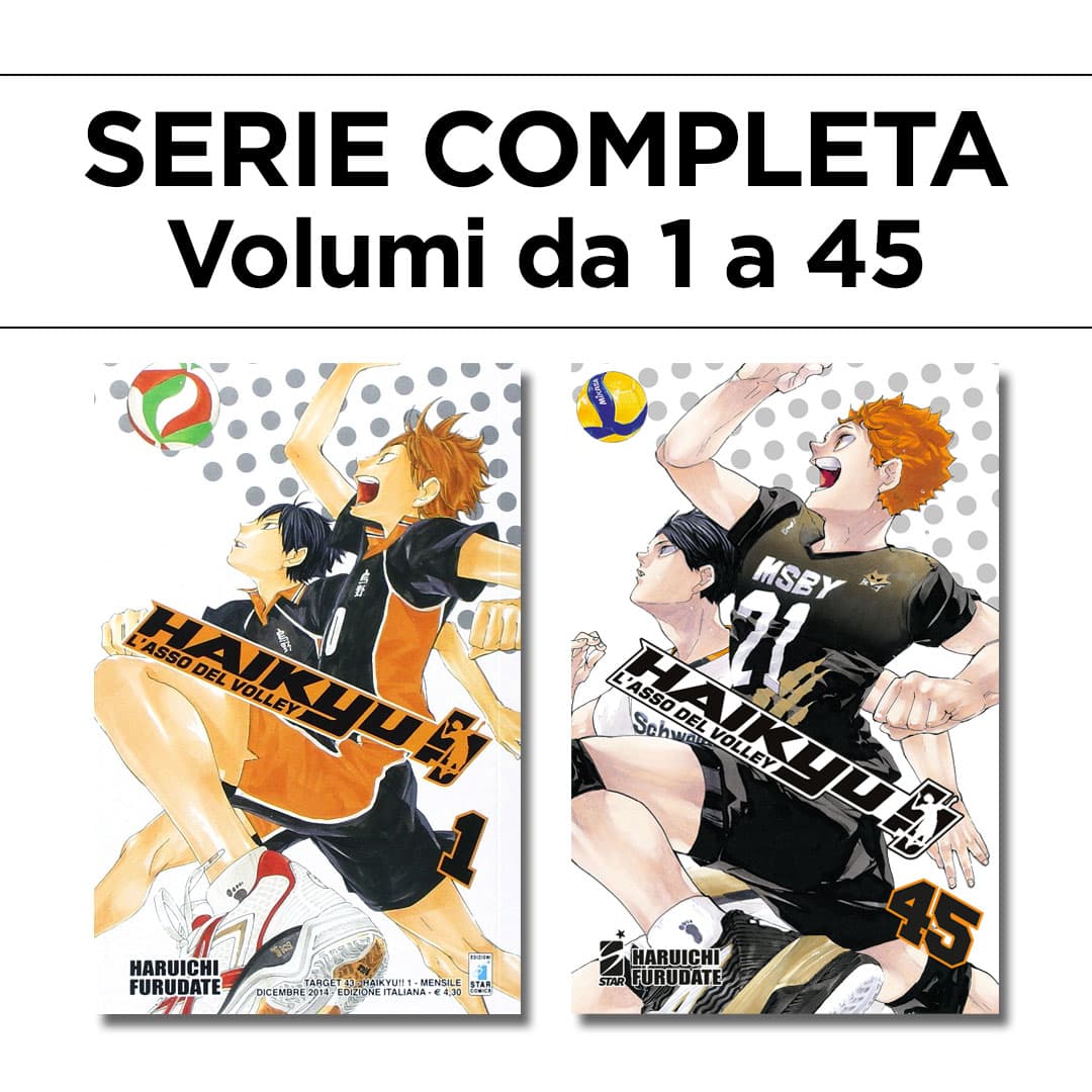 Haikyu!! - L'Asso del Volley 1/45 - Serie Completa - Edizioni Star Comics - Italiano