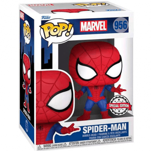 Animated Spiderman Funko POP! Heroes Vinyl Spiderman 9 cm #956 - Heroes