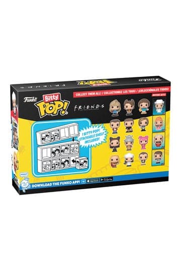 Friends Bitty Funko POP! Vinyl Figure 4-Pack 80's Rachel 2,5 cm
