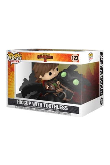How to Train Your Dragon Funko POP! Rides Deluxe Vinyl Hiccup w/Toothless 9 cm #123 - Rides