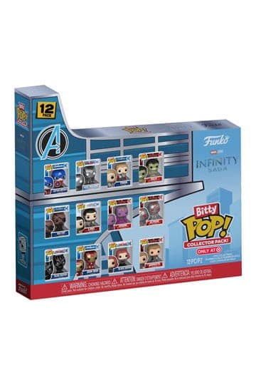 Marvel Bitty Funko POP! Vinyl Figure 12-Pack Infinity Saga 2,5 cm - Marvel
