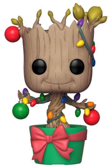 Marvel Comics Funko POP! Marvel Holiday Vinyl Bobble-Head Groot (Lights & Ornaments) 9 cm #399 - Marvel