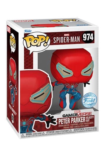 Spider-Man 2 Funko POP! Games Vinyl Figure Velocity Suit Exclusive 9 cm #974 - Games