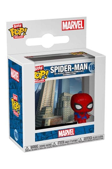 Spider-Man Bitty Funko POP! Deluxe Vinyl Figure Spider-Man (Cityscape) 2,5 cm - Deluxe