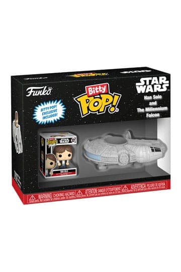 Star Wars Bitty Funko POP! Rides Vinyl Figure Han Solo w/Millenium Falcon 2,5 cm - Rides
