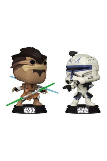 Star Wars: The Clone Wars Funko POP! Vinyl Bobble-Heads 2-Pack Pong Krell vs. Captain Rex 9 cm - Televison