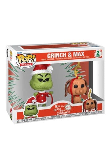 The Grinch (Anniversary) Funko POP! Books Vinyl Figures 2-Pack Grinch w/ Max 9 cm - Books