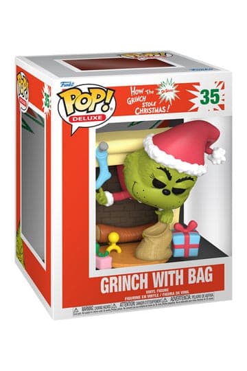 The Grinch Funko POP! Deluxe Vinyl Figure Grinch w/Bag 9 cm #35 - Deluxe