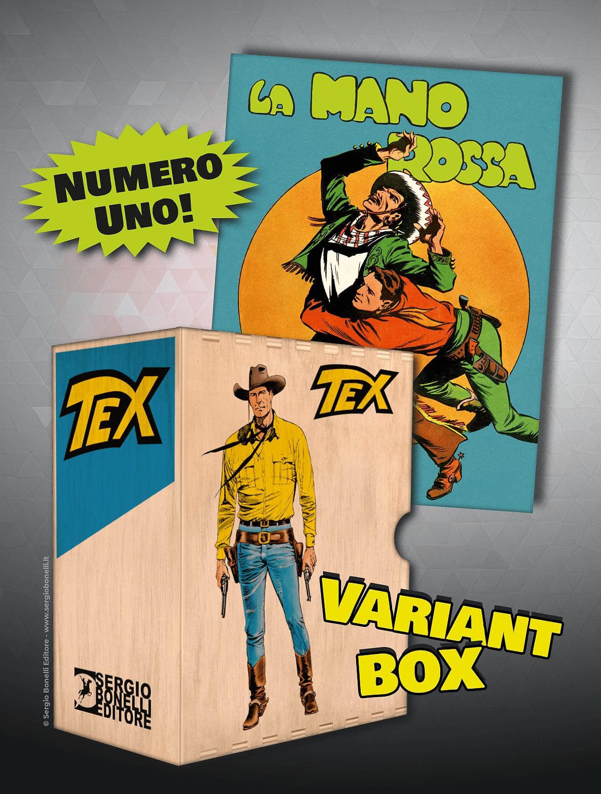 Tex Cofanetto Variant Box Raccoglitore 2024 + Tex 1 Ristampa - Logo Verde - Sergio Bonelli Editore - Italiano