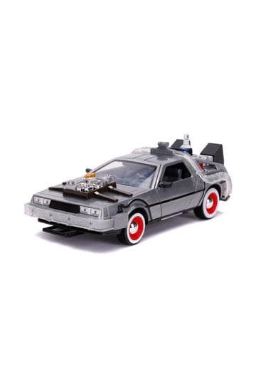 Back to the Future III Hollywood Rides Diecast Model 1/24 DeLorean Time Machine