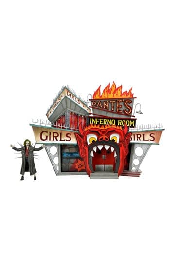 Beetlejuice (1988) Diorama Trenchcoat with Spikes Inferno Room Deluxe Set