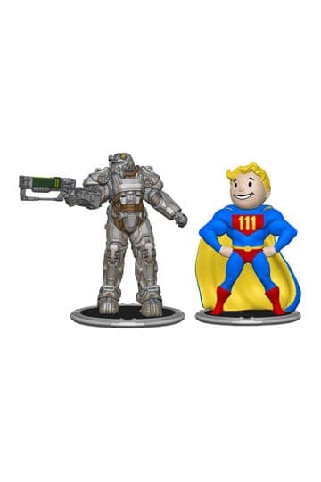 Fallout Mini Figures 2-Pack Set C T-60 & Vault Boy (Power) 7 cm