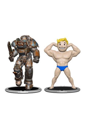 Fallout Mini Figures 2-Pack Set E Raider & Vault Boy (Strong) 7 cm