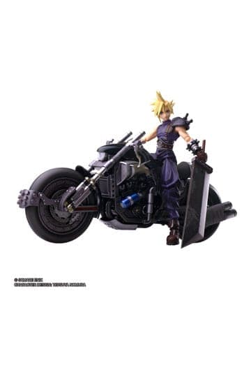 Final Fantasy VII Bring Arts Action Figure and vehicle Cloud Strife & Hardy-Daytona 15 cm