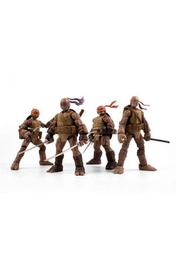 Teenage Mutant Ninja Turtles BST AXN Action Figures 4-Pack Zombie Turtle (IDW Comics) 13 cm