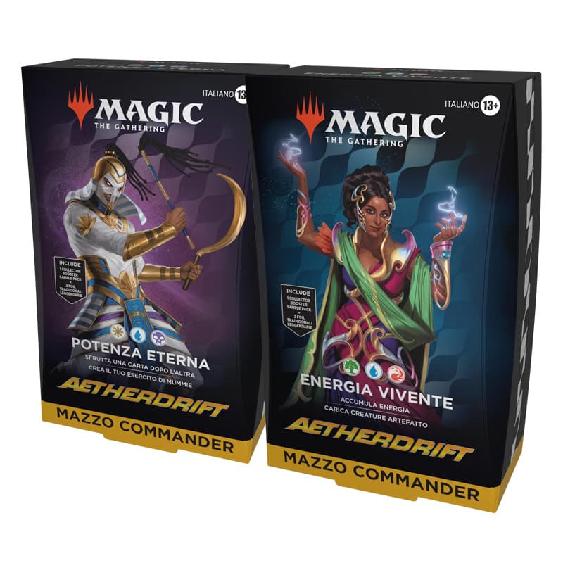 2 Mazzi Commander Decks - Aetherdrift - Magic: The Gathering - Italiano