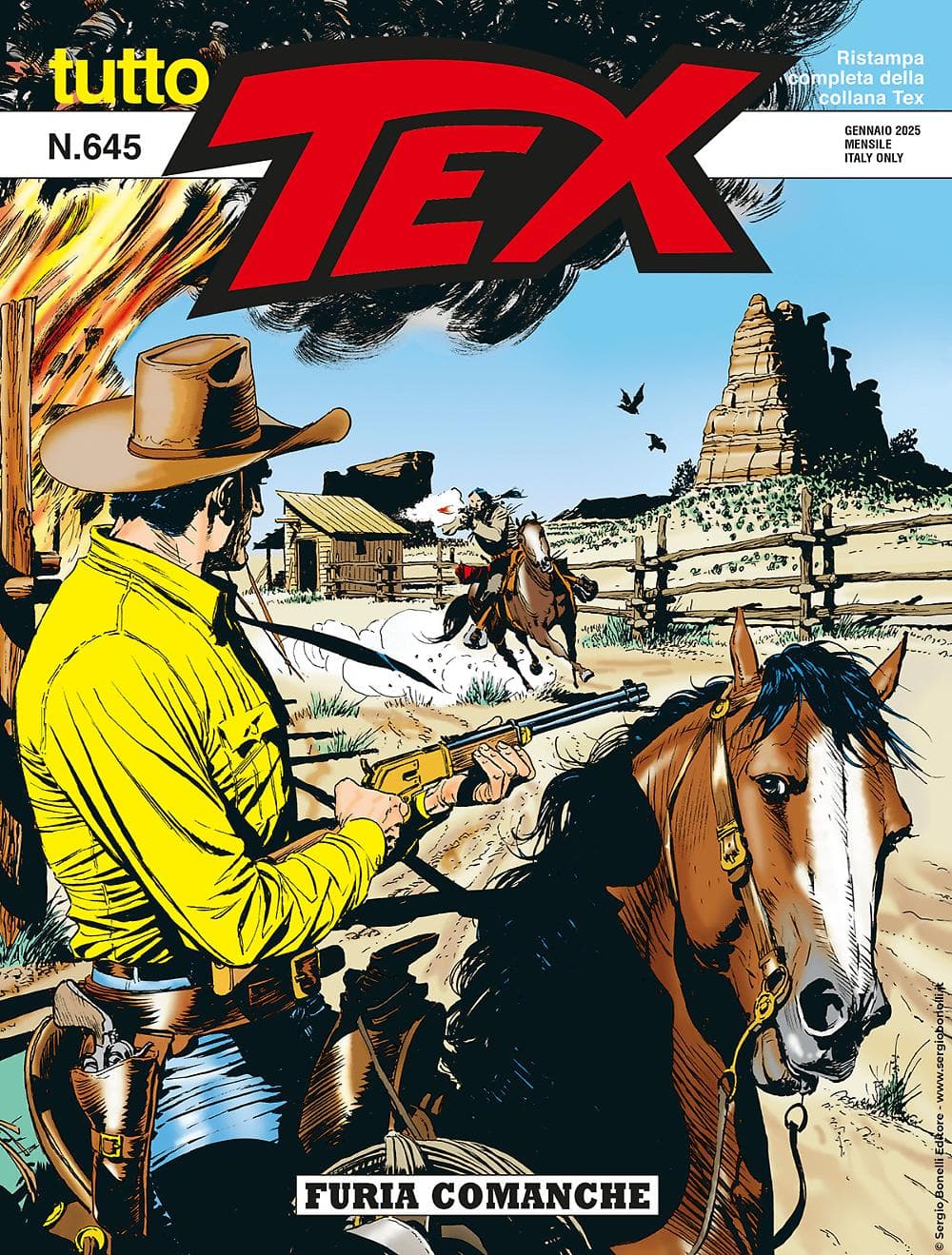 Tutto Tex 645 - Furia Comanche - Sergio Bonelli Editore - Italiano