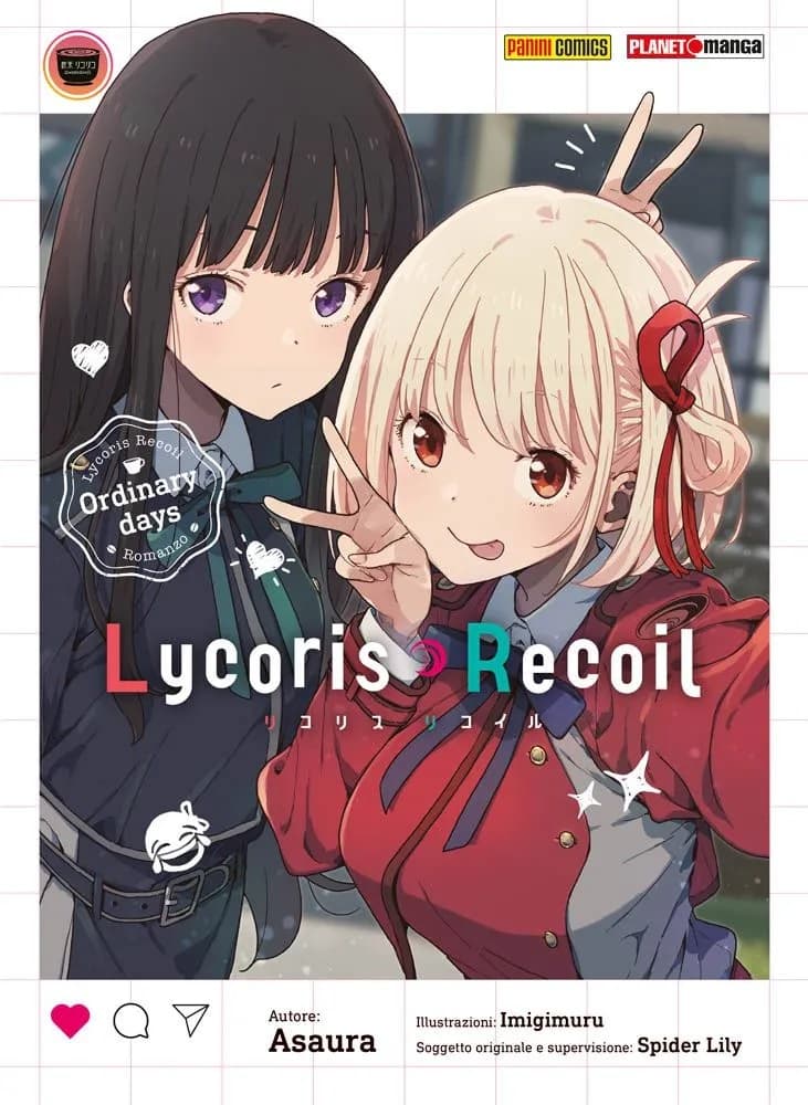 Lycoris Recoil - Ordinary Days Romanzo - Panini Comics - Italiano