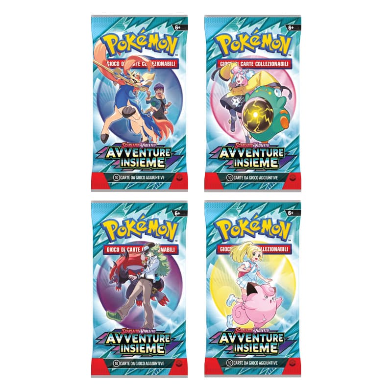 Pokémon Scarlatto e Violetto Avventure Insieme - 4 Buste Artwork Set - Italiano