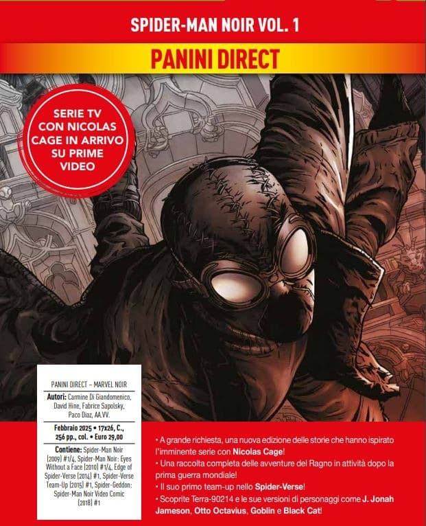 Spider-Man Noir Vol. 1 - Panini Comics - Italiano