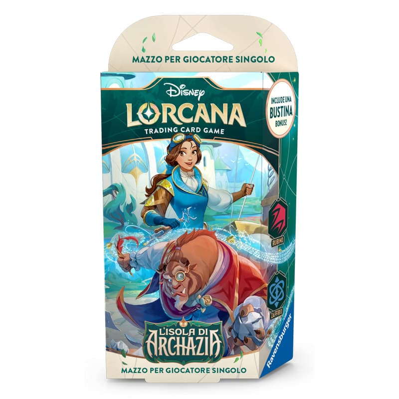 Disney Lorcana - Starter Deck Rubino Zaffiro - L'Isola di Archazia - Archazia's Island - Italiano