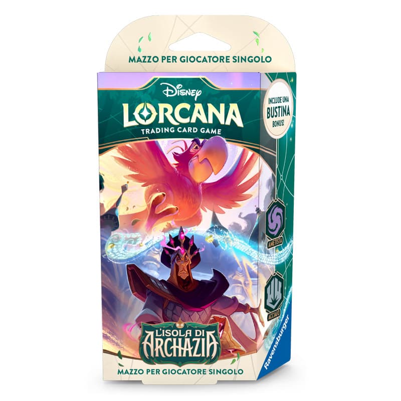 Disney Lorcana - Starter Deck Ametista Acciaio - L'Isola di Archazia - Archazia's Island - Italiano