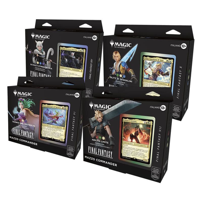 Magic: The Gathering - Final Fantasy - Bundle 4 Mazzi Commander Deck - Italiano