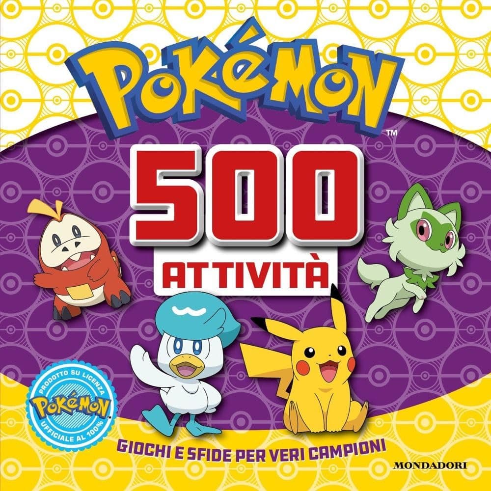 Pokemon - 500 Attività - Mondadori - Italiano