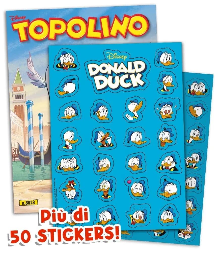 Topolino - Supertopolino 3613 + Adesivi di Paperino - Panini Comics - Italiano