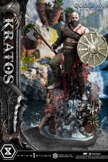 God of War: Ragnarok Real Elite Masterline Series Statue 1/3 Kratos Ultimate Version 95 cm