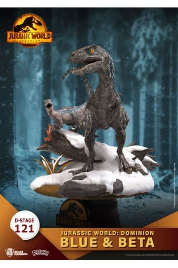 Jurassic World: Dominion D-Stage PVC Diorama Blue & Beta 13 cm reproduction
