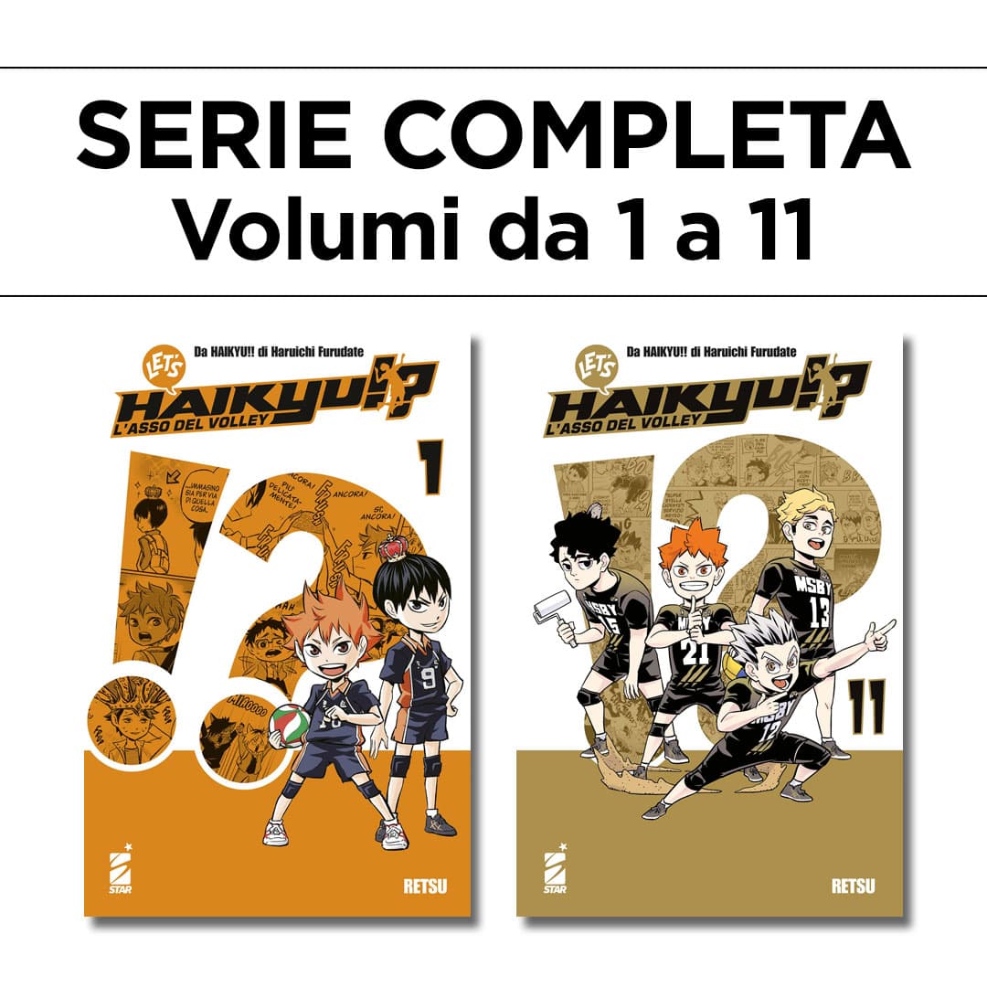 Let's Haikyu!?! 1/11 - Serie Completa - Edizioni Star Comics - Italiano