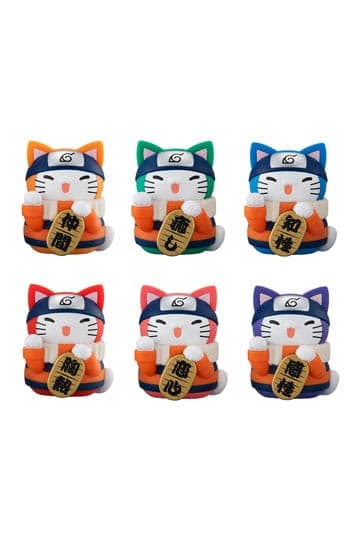 Naruto Shippuden Mega Cat Project Nyaruto! Trading Figures Fortune Cats Coloful 7 cm Assortment 1 Pz
