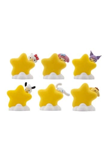 Sanrio Bedside Light Star Light Series Mini Figures Hello Kitty and Friends 8 cm Display 6 Pz