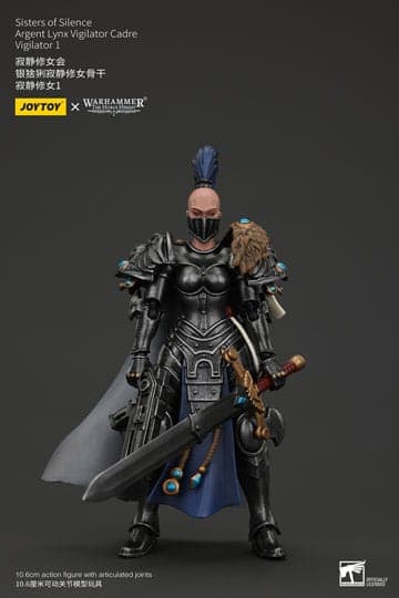 Warhammer The Horus Heresy Action Figure Sisters of Silence Argent Lynx Vigilator Cadre Vigilator 1 19 cm