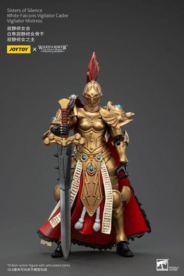 Warhammer The Horus Heresy Action Figure Sisters of Silence White Falcons Vigilator Cadre Vigilator Mistress 19 cm